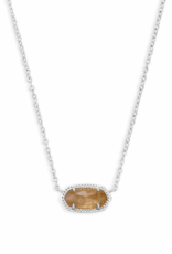 KENDRA SCOTT DESIGN Elisa Silver Pendant Necklace in Citrine