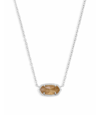 KENDRA SCOTT DESIGN Elisa Silver Pendant Necklace in Citrine