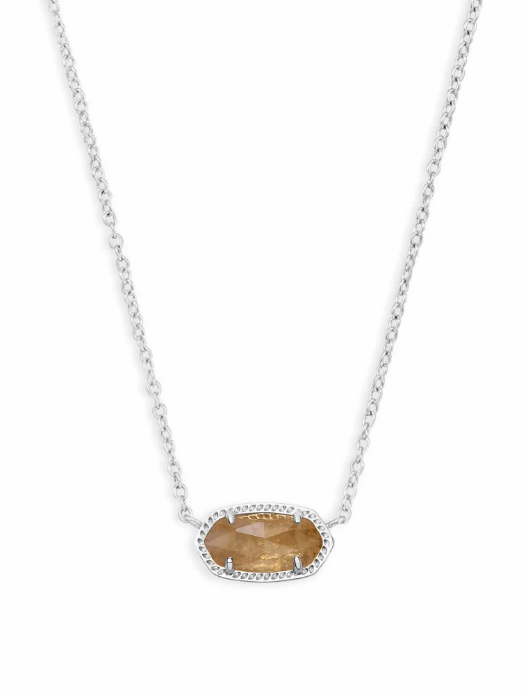 KENDRA SCOTT DESIGN Elisa Silver Pendant Necklace in Citrine