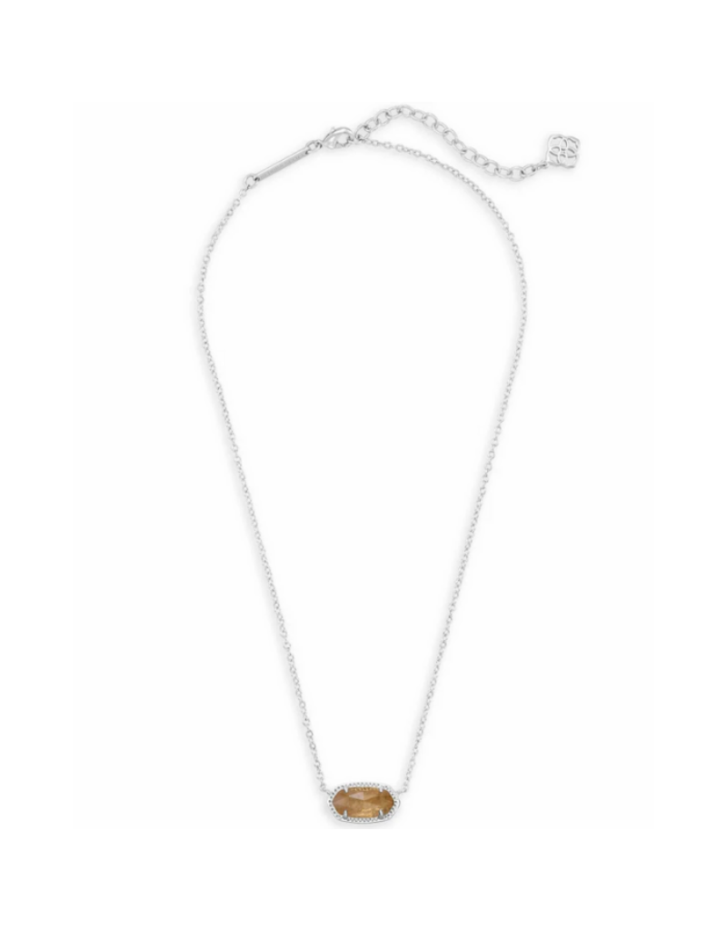 KENDRA SCOTT DESIGN Elisa Silver Pendant Necklace in Citrine