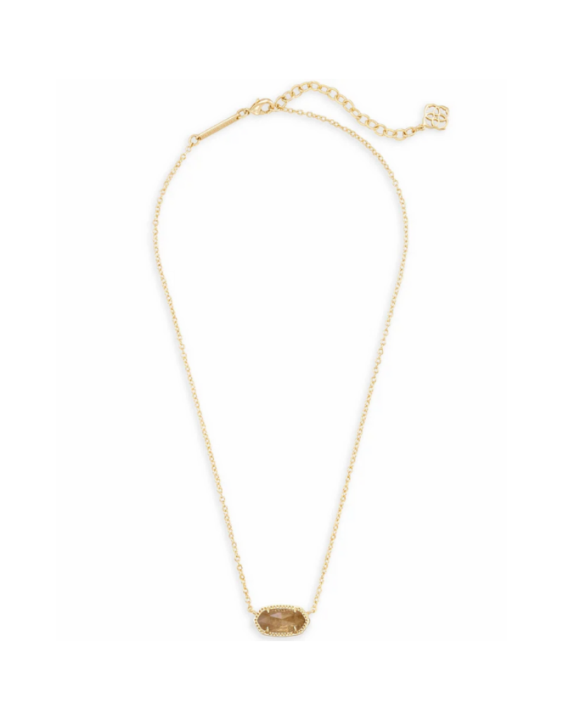 KENDRA SCOTT DESIGN Elisa Gold Pendant Necklace in Citrine