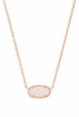 KENDRA SCOTT DESIGN Elisa Rose Gold Pendant Necklace in Iridescent Drusy KENDRA SCOTT DESIGN Elisa Rose Gold Pendant Necklace in Iridescent Drusy