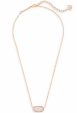 KENDRA SCOTT DESIGN Elisa Rose Gold Pendant Necklace in Iridescent Drusy KENDRA SCOTT DESIGN Elisa Rose Gold Pendant Necklace in Iridescent Drusy