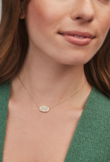 KENDRA SCOTT DESIGN Elisa Gold Pendant Necklace in Iridescent Drusy