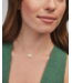 Elisa Gold Pendant Necklace in Iridescent Drusy
