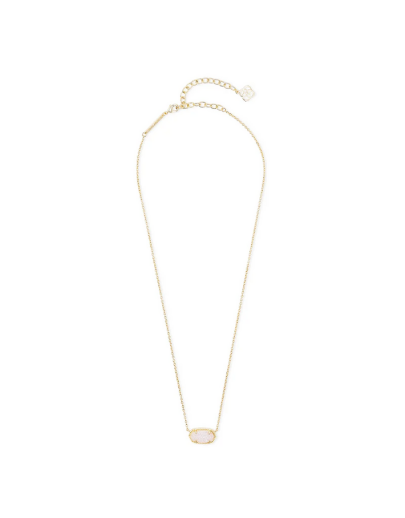 KENDRA SCOTT DESIGN Elisa Gold Pendant Necklace in Iridescent Drusy