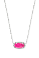 KENDRA SCOTT DESIGN Elisa Silver Pendant Necklace in Azalea Illusion