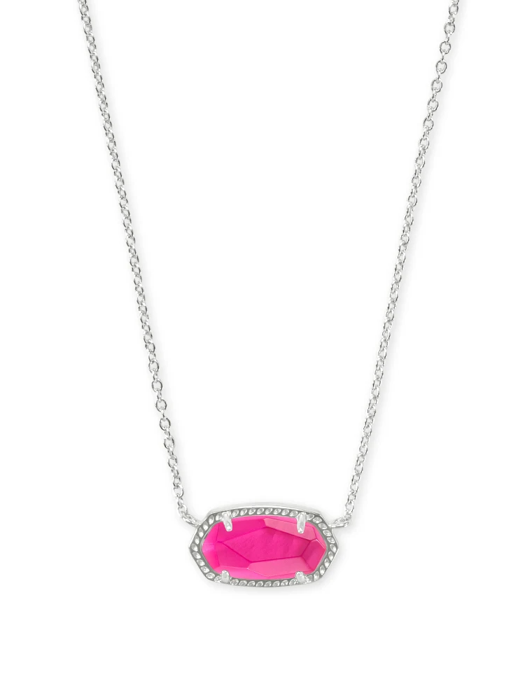KENDRA SCOTT DESIGN Elisa Silver Pendant Necklace in Azalea Illusion