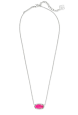 KENDRA SCOTT DESIGN Elisa Silver Pendant Necklace in Azalea Illusion