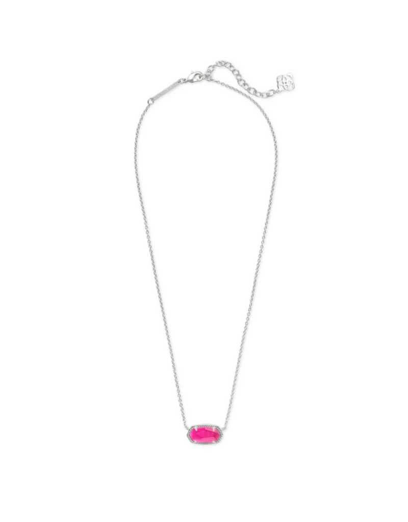 KENDRA SCOTT DESIGN Elisa Silver Pendant Necklace in Azalea Illusion