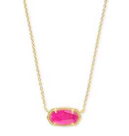 KENDRA SCOTT DESIGN Elisa Gold Pendant Necklace in Azalea Illusion