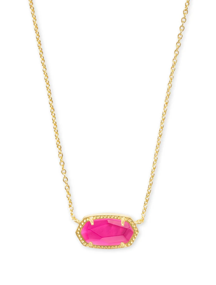 KENDRA SCOTT DESIGN Elisa Gold Pendant Necklace in Azalea Illusion