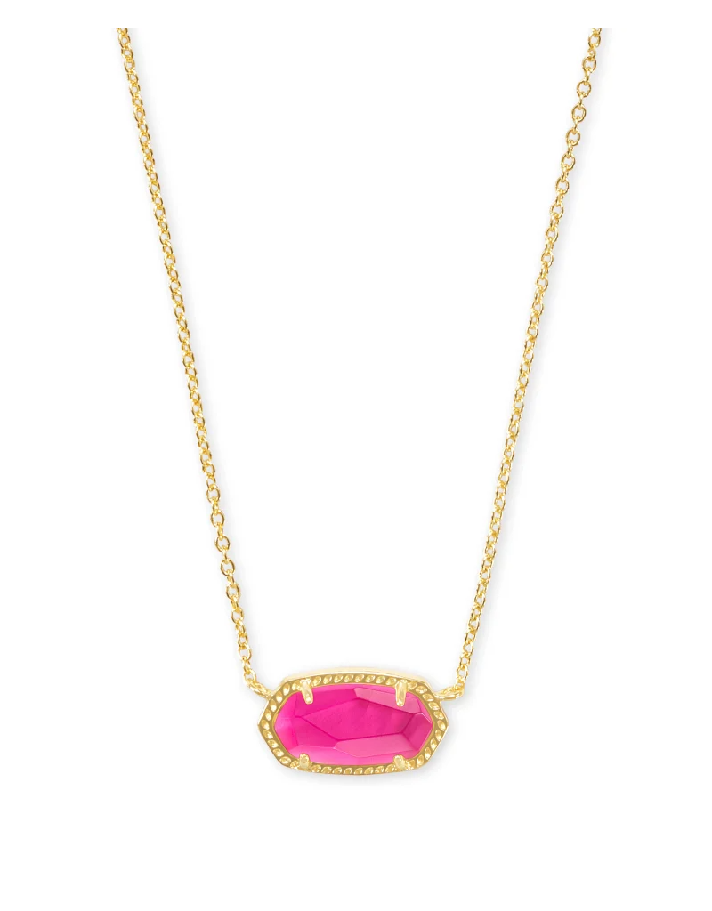 KENDRA SCOTT DESIGN Elisa Gold Pendant Necklace in Azalea Illusion