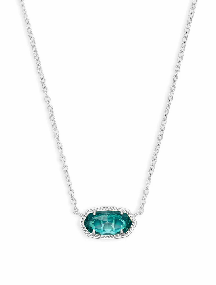KENDRA SCOTT DESIGN Elisa Silver Pendant Necklace in London Blue