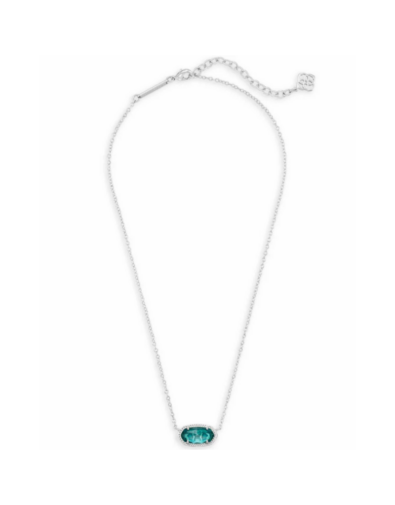 KENDRA SCOTT DESIGN Elisa Silver Pendant Necklace in London Blue