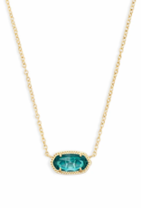 KENDRA SCOTT DESIGN Elisa Gold Pendant Necklace in London Blue