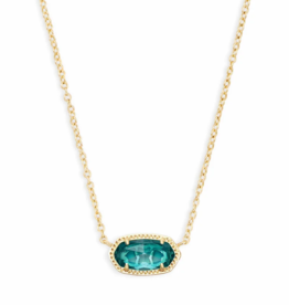 KENDRA SCOTT DESIGN Elisa Gold Pendant Necklace in London Blue