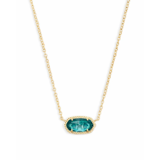 KENDRA SCOTT DESIGN Elisa Gold Pendant Necklace in London Blue