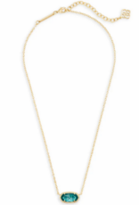 KENDRA SCOTT DESIGN Elisa Gold Pendant Necklace in London Blue