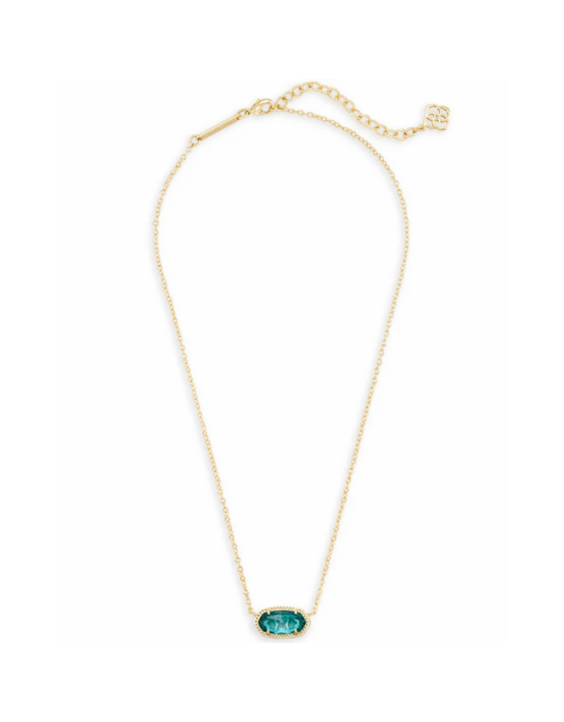 KENDRA SCOTT DESIGN Elisa Gold Pendant Necklace in London Blue