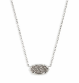 KENDRA SCOTT DESIGN Elisa Silver Pendant Necklace in Platinum Drusy