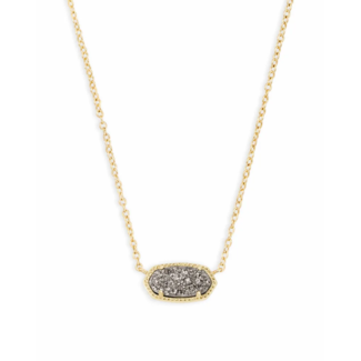 KENDRA SCOTT DESIGN Elisa Gold Pendant Necklace in Platinum Drusy