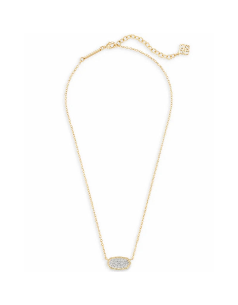 KENDRA SCOTT DESIGN Elisa Gold Pendant Necklace in Silver Filigree Mix