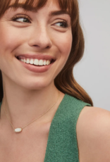 KENDRA SCOTT DESIGN Elisa Gold Pendant Necklace In Ivory Mother-Of-Pearl