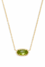 KENDRA SCOTT DESIGN Elisa Gold Pendant Necklace in Peridot Illusion KENDRA SCOTT DESIGN Elisa Gold Pendant Necklace in Peridot Illusion