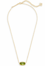 KENDRA SCOTT DESIGN Elisa Gold Pendant Necklace in Peridot Illusion KENDRA SCOTT DESIGN Elisa Gold Pendant Necklace in Peridot Illusion