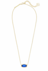 KENDRA SCOTT DESIGN Elisa Gold Pendant Necklace in Cobalt Cats Eye KENDRA SCOTT DESIGN Elisa Gold Pendant Necklace in Cobalt Cats Eye
