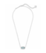 Elisa Silver Pendant Necklace in Light Blue Illusion