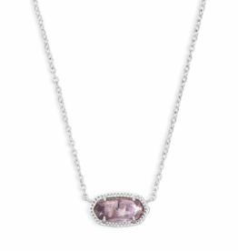 KENDRA SCOTT DESIGN Elisa Silver Pendant Necklace in Amethyst