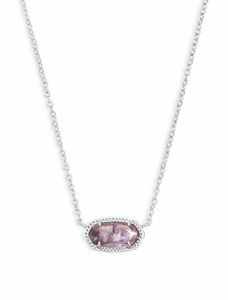 KENDRA SCOTT DESIGN Elisa Silver Pendant Necklace in Amethyst