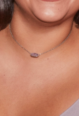 KENDRA SCOTT DESIGN Elisa Silver Pendant Necklace in Amethyst KENDRA SCOTT DESIGN Elisa Silver Pendant Necklace in Amethyst