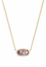 KENDRA SCOTT DESIGN Elisa Gold Pendant Necklace in Amethyst