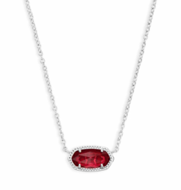 KENDRA SCOTT DESIGN Elisa Silver Pendant Necklace in Berry