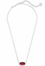 KENDRA SCOTT DESIGN Elisa Silver Pendant Necklace in Berry
