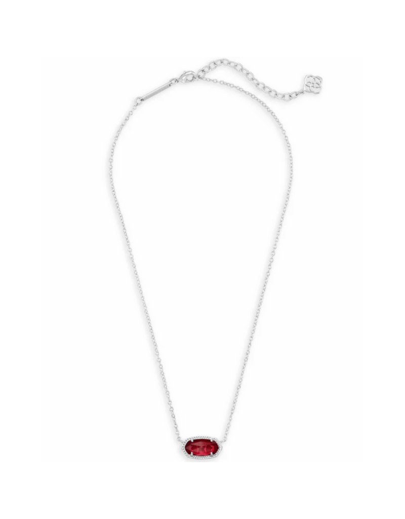 KENDRA SCOTT DESIGN Elisa Silver Pendant Necklace in Berry
