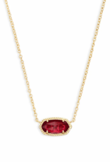 KENDRA SCOTT DESIGN Elisa Gold Pendant Necklace in Berry