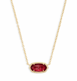 KENDRA SCOTT DESIGN Elisa Gold Pendant Necklace in Berry