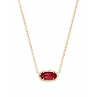 KENDRA SCOTT DESIGN Elisa Gold Pendant Necklace in Berry