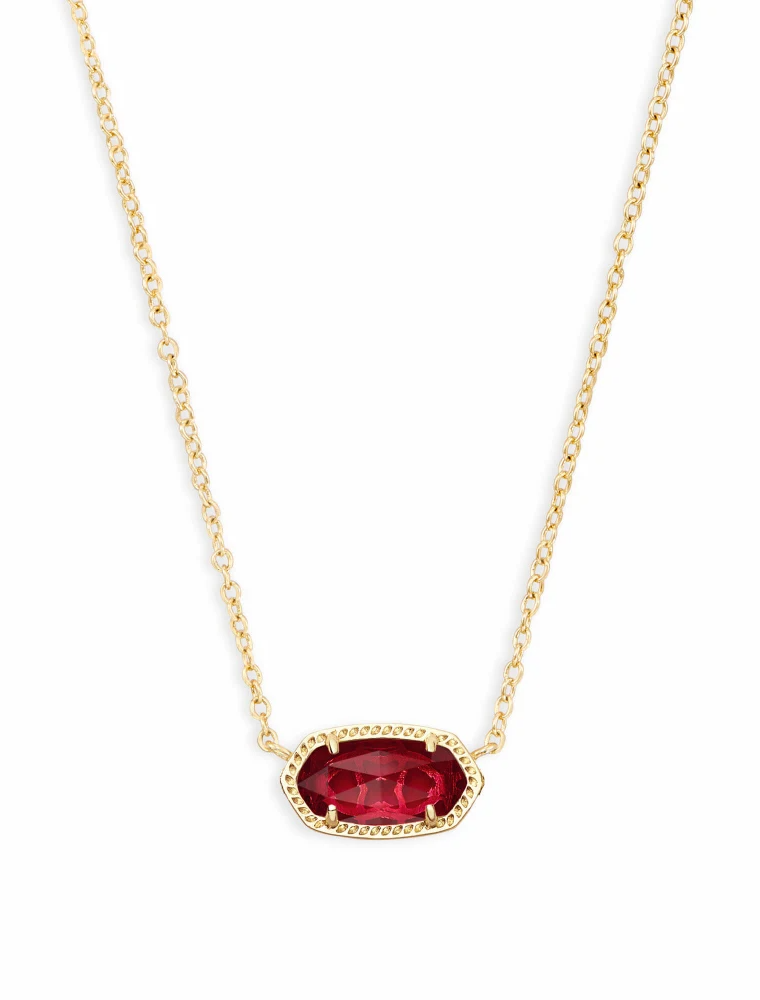 KENDRA SCOTT DESIGN Elisa Gold Pendant Necklace in Berry