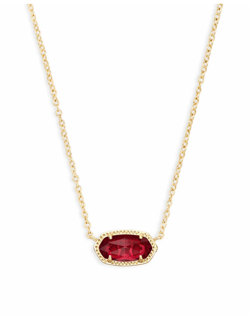 KENDRA SCOTT DESIGN Elisa Gold Pendant Necklace in Berry