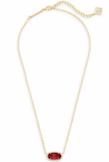 KENDRA SCOTT DESIGN Elisa Gold Pendant Necklace in Berry