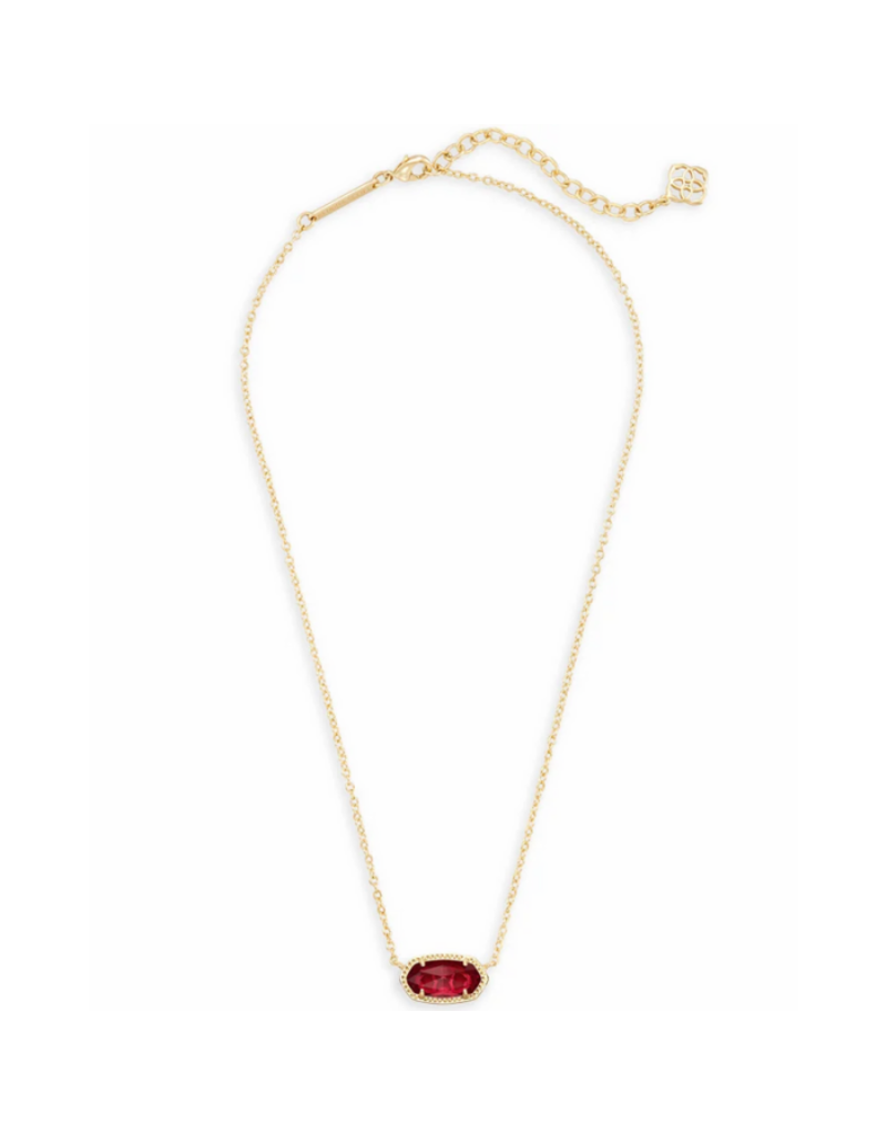 KENDRA SCOTT DESIGN Elisa Gold Pendant Necklace in Berry