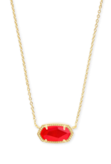 KENDRA SCOTT DESIGN Elisa Gold Pendant Necklace in Red Illusion KENDRA SCOTT DESIGN Elisa Gold Pendant Necklace in Red Illusion
