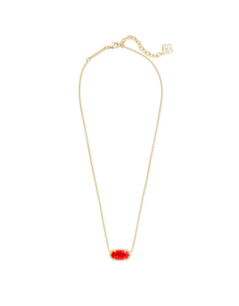 KENDRA SCOTT DESIGN Elisa Gold Pendant Necklace in Red Illusion