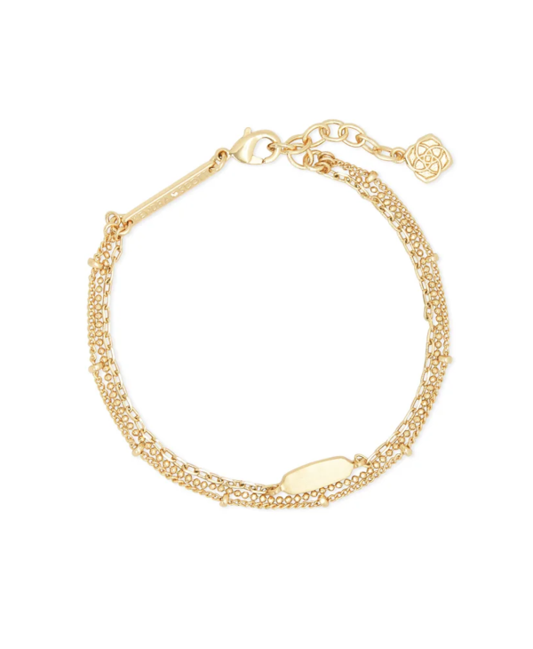 Fern Gold Multi Strand Bracelet