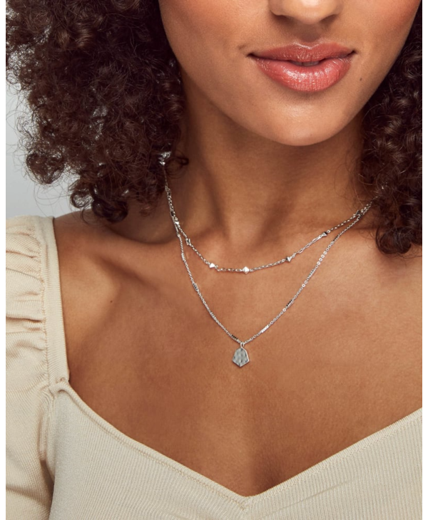Kendra Scott Clove Silver Multi Strand 